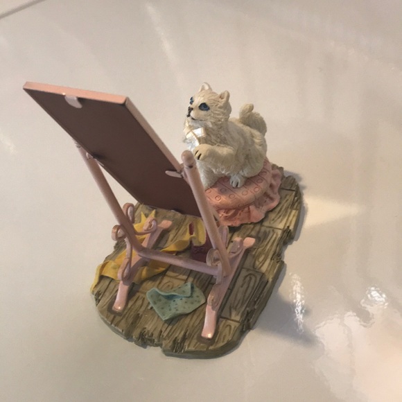 Vintage ceramic figurine of the white cat. Rare - Picture 2 of 8